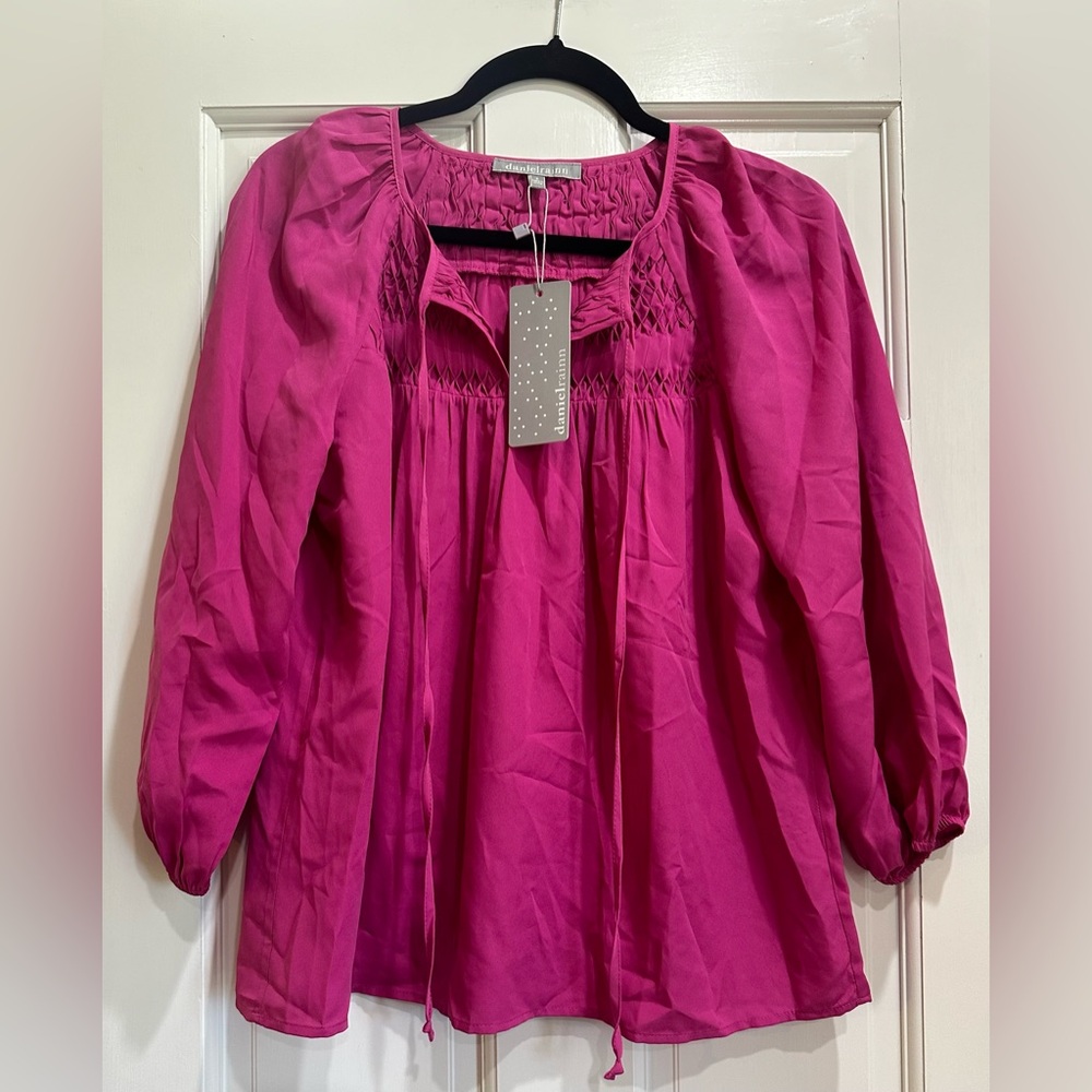 NWT Daniel Rainn x Stitch Fix Pink Blouse Size Small